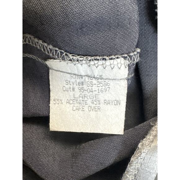 Y2K Rampage Silver Metallic Wrap Top Blouse Medium Going Out Top Crop Futuristic - Picture 5 of 6